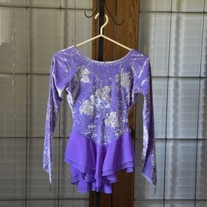 Purple Figure Skating Dress